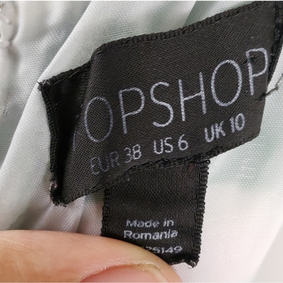 TOPSHOP High Neck Culotte Jumpsuit Romper Sz 6 - Picture 7 of 8